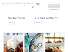 Tablet Screenshot of blueplatesantamonica.com